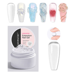 Nail art extension gel not stick to hands poly gel LM171-01