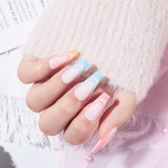 24pcs/Set Press On Nails XNPH1098