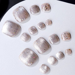 Press On Toe nails Set 16pcs/set XNT164