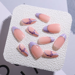 24pcs/Set Press On Nails XNPH1689