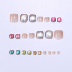 Press On Toe nails Set 24pcs/set XNT152
