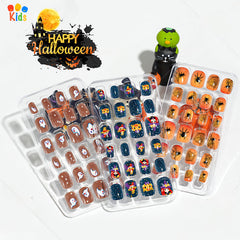 Mini press on nails for kids 24Pcs-12Size FNT-26-3