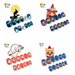 Mini press on nails for kids 24Pcs-12Size FNT-26-2