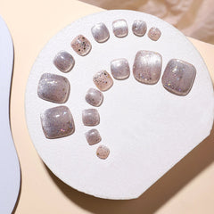 Press On Toe nails Set 16pcs/set XNT164