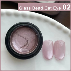 Glass Bead Cat Eye Nail Gel 2