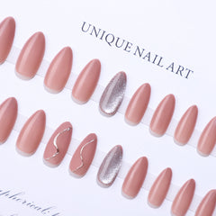 24pcs/Set Press On Nails XNMY131