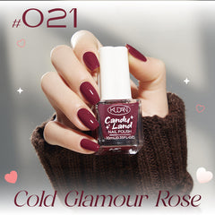 Peel-Off Nontoxic Quick-Dry Nude Sheer Glitter Water-Based Nail Polish