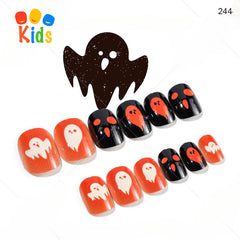 Mini press on nails for kids 24Pcs-12Size FNT-26