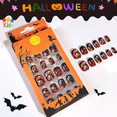 Mini press on nails for kids 24Pcs-12Size