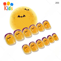 Mini press on nails for kids 24Pcs-12Size FNT-26
