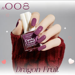 Peel-Off Nontoxic Quick-Dry Nude Sheer Glitter Water-Based Nail Polish