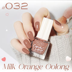 Peel-Off Nontoxic Quick-Dry Nude Sheer Glitter Water-Based Nail Polish