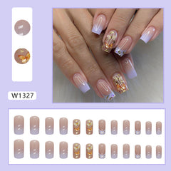 24pcs/Set Press On Nails W1327