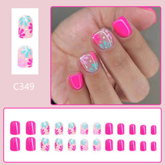 24pcs/Set Press On Nails W349