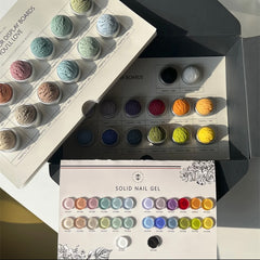 Solid Nail Gel - Ice Cream Flower Path 26 colors