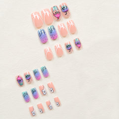 24pcs/Set Press On Nails W7