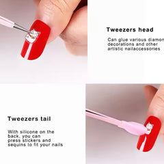 Silicone Nail Art Tweezer