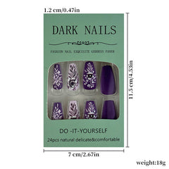 24pcs/Set Press On Nails DK-24112