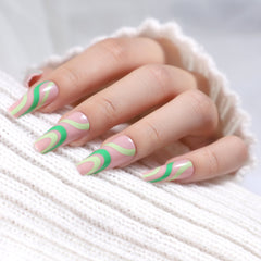 24pcs/Set Press On Nails XNPH1199