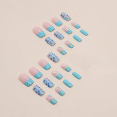 24pcs/Set Press On Nails W508