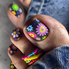 Press On Toe nails Set 16pcs/set Y145-1