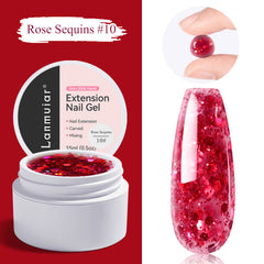 Nail art extension gel not stick to hands poly gel LM171-10