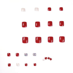 Press On Toe nails Set 24pcs/set JP1181