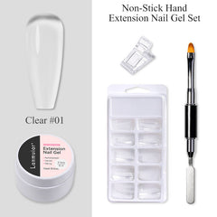 Nail art extension gel not stick to hands poly gel LM171-01