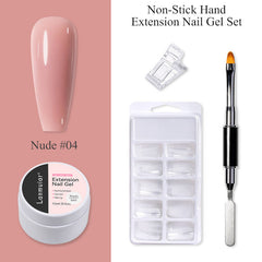 Nail art extension gel not stick to hands poly gel LM171-04