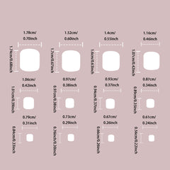 Press On Toe nails Set 16pcs/set JJ41