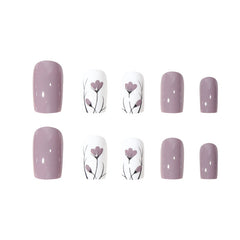 24pcs/Set Press On Nails Y-216