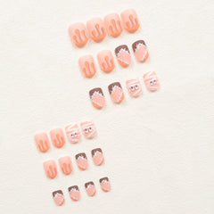 24pcs/Set Press On Nails W17
