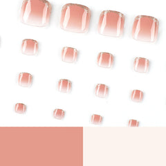 Press On Toe nails Set 24pcs/set JP2436