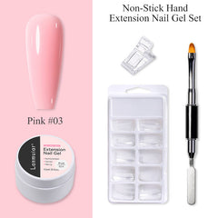 Nail art extension gel not stick to hands poly gel LM171-03