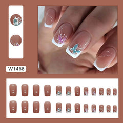 30pcs-15 Sizes Press On Nails W1468