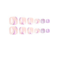 Press On Toe nails Set 24pcs/set JP1635