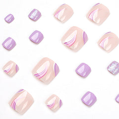 Press On Toe nails Set 24pcs/set JP1635