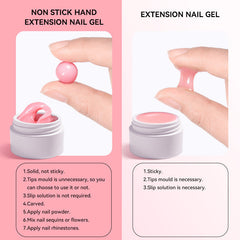 Nail art extension gel not stick to hands poly gel LM171-04