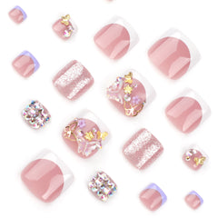 Press On Toe nails Set 16pcs/set JP3345