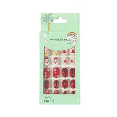 Mini Press On Nails For Kids 24 Pcs