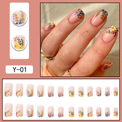 30pcs-15 Sizes Press On Nails Y-01
