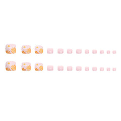 Press On Toe nails Set 16pcs/set F081