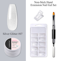 Nail art extension gel not stick to hands poly gel LM171-07