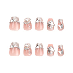 24pcs/Set Press On Nails GN024