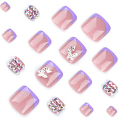 Press On Toe nails Set 16pcs/set JP3347