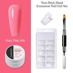 Nail art extension gel not stick to hands poly gel LM171-06