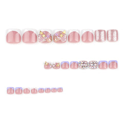 Press On Toe nails Set 16pcs/set JP3345