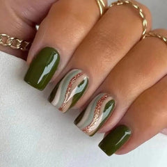 24pcs/Set Press On Nails W885