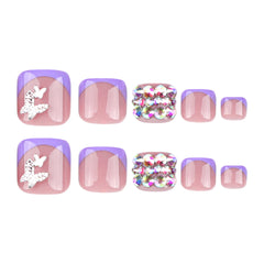 Press On Toe nails Set 16pcs/set JP3347