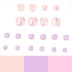 Press On Toe nails Set 24pcs/set JP1635